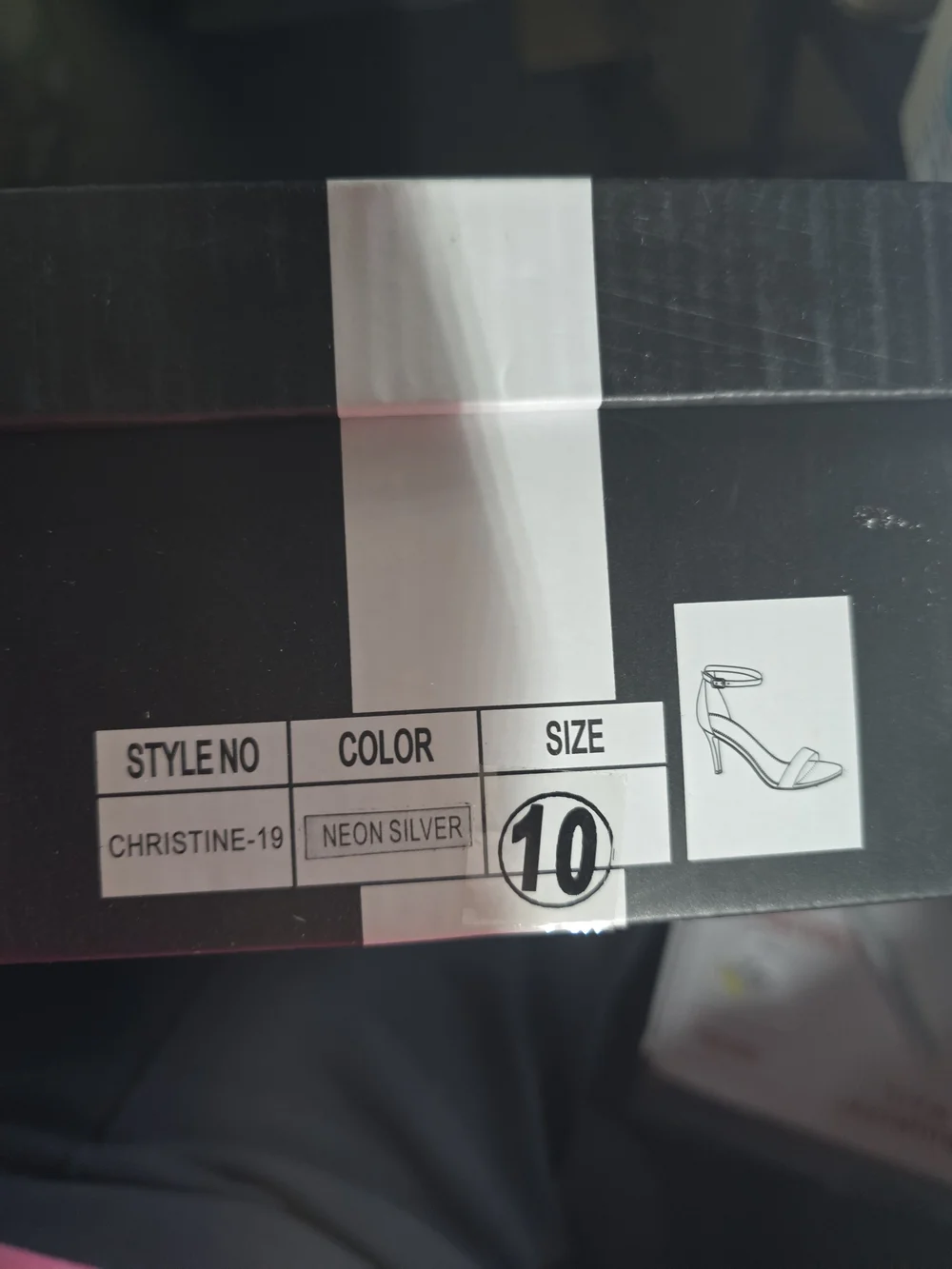 Unilady Holographic Snakeskin High Heel Sandals – Size 10 – New in Box